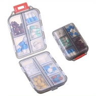 1 Pc Travel Pill Box 10 Compartment Pill Box Compact and Portable Perfect for Carrying Around Pill Storage Container Pill Box that Fits in Your Bag Teenager Gift.