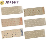 JEROMY Keyboard Stickers For PC Laptop Accessories Notebook Hebrew Dust Protection Transparent Langu