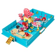 block toys Compatible with Lego Disney Princess Mermaid Frozen Elsa Building Blocks Story Book43175 