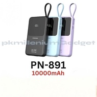 Pineng PN-891 PD (10000mAh) PD 22.5W, Built in Dual-Cable, Digital Display, fast-charging