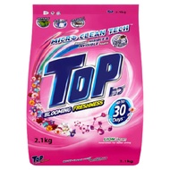 serbuk sabun pencuci baju jenama Top Powder Detergent (2.1kg)