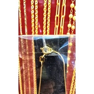 925 Sterling Silver Necklace Gold Plated Chain Pattern Weight 2.02 Grams Length 18 Inches (46 Cm.) S