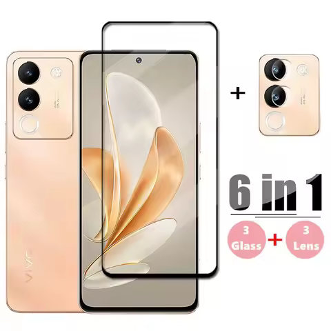 Full Cover Glass For Vivo V29e Global Tempered Glass Vivo V29e Screen Protector HD Protective Phone 
