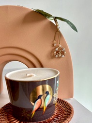 中古香奈兒Chanel鈕扣手製耳環 - 單邊