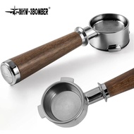 MHW-3BOMBER Coffee Bottomless Portafilter for 51/54/58mm Espresso Machine Replaceable Filter Basket 