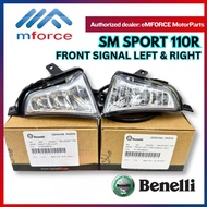 SM SPORT 110/R 110R FRONT SIGNAL LEFT RIGHT KIRI KANAN WINKER LAMPU DEPAN ORIGINAL BENELLI
