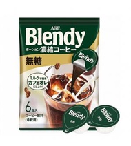 AGF - AGF 日本 Blendy 濃縮咖啡(無糖)6粒裝(18g x6)(此日期前最佳：2024年8月31日）平行進口