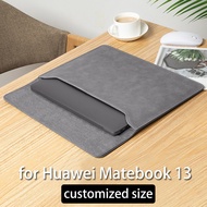 2022 Customized Laptop Sleeve for Matebook 13 2020 Case Funda Protective Cover Bag Accessories MenBusiness Briefcase Gray