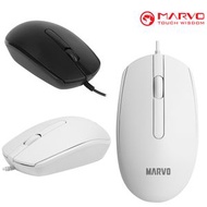 Marvo - 辦公室系列MS003 USB有線滑鼠（人體工學設計）白色