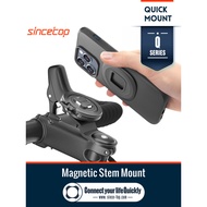 Sincetop Series Q [ Quad ] Bike Magnetic Phone Mount - Mountain Bicycle Stem Phone Holder - Quick Lo
