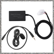 (5+7)Pin Car Digital Music CD Changer Adapter USB AUX Bluetooth Music Disc Box for