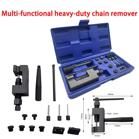 1/2Set Motorcycle Bike 520/525/530/630 Chain Breaker Splitter Riveting Tool Repair Launches Chain Pi