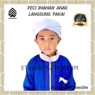 Peci Imamah Permanen Instant 1,5 Meter Siap Pakai Sorban Imamah Anak Laki Laki Sorban Kyai Imamah Ki