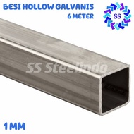 Besi- Besi Hollow Galvanis 1Mm (20X20 30X30 20X40 40X40 30X60 40X60) 6