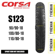 TAYAR MOTOSIKAL Corsa S123 90/90-18 > 110/80-18 TL Tyre for RXZ (2024)