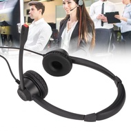 Supergoodsales Telephone Headset Ultralight Office Double Ear RJ9 Connector Noise