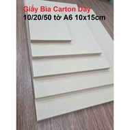 (10/20/50 A6 sheets) 2mm Thick 3-Layer Cardboard Cardboard Sheet for Notebook Covers, Scrapbooks, Mo