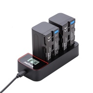 KingMa rechargeable NP-F970 F960 battery and LCD dual charger kit for Sony NPF970 NP F970