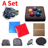 1 Set Korean Folk Game Set Squid Games Gonggi Korean Game Jebi Chagi Biseokchigi Paeng-y DDAKJI Kore