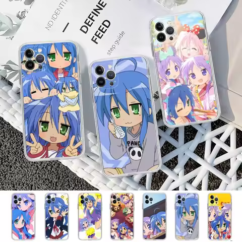 Anime Girl Lucky Star Phone Case For IPhone 16 15 14 13 12 Mini 11 Pro XS Max X XR SE 6 7 8 Plus Sof