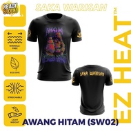 Saka Warisan Design Awang Hitam Tanah Melayu Malaysia Microfiber Tshirt Baju Jersey (Designer Rakin &amp; Baragon)