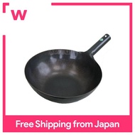 Yamada Kogyosho Iron launch one-handed wok (plate thickness 1.2 mm) 24 cm
