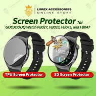 Screen Protector for GOOJODOQ Watch, 3D PMMA Full Cover Film, Smartwatch TPU Soft Film (FB027, FB033