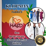 ♞Klopman/Clothman White Fabric for School/Office Uniform