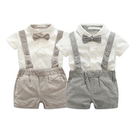 RL Hot 2PCS Baby Boy Gentleman Tops Pants Short T-Shirt Newborn Infant Outfits