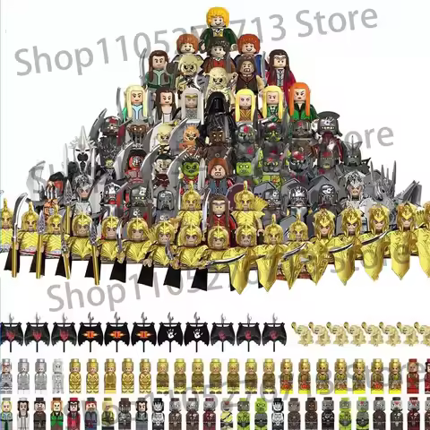 Lord Rings Elves Orcs Army Dwarf Frodo Elves Ranger Building Blocks Wizard Action Figures Assembly B
