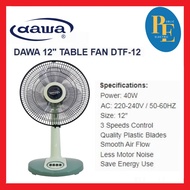 Dawa 12 Inch / 30cm Table Fan Desk Fan 3 Blades DTF-12 Kipas Meja
