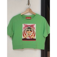 HIJAU Preloved Crop Top Green Green