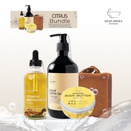 Soap Opera - Citrus Self Care Bundle 7: Moisturizing Body Oil + Orange Whipped Butter Moisturizing B