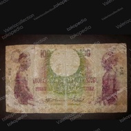 uang kuno indonesia jaman Belanda 100 guldn seri wayang 1934-1939 rare