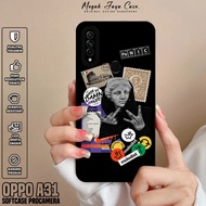 Softcase Oppo A31hp - Oppo A31 Aesthetic Motif Case - Oppo A31 Casing - Silicone Oppo A31hp - Protec