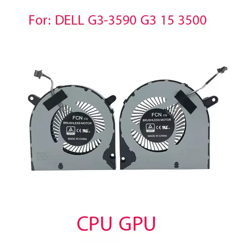 Laptop CPU GPU Cooling Fan For DELL G3-3590 G3 15 3500 Fan 04NYWG 0160GM