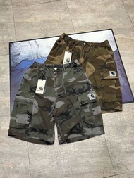 外國預訂 2色選 carhartt 刺繡logo 迷彩 短褲