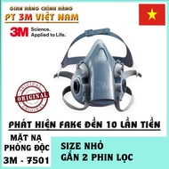 3M 7501 Gas Mask (7502) NOT FILLED