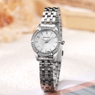 Steel Band Small Dial Diamond-Studded Women's Watch Fashion High-End Light Luxury Watch Ladies 65d14