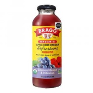 BRAGG - 473ml 有機蘋果醋飲品 康科德葡萄 &amp; 朱槿花味 平行進口