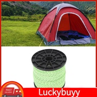 Luckybuyy-my Drfeify Camping Rope of Reflective Parachute - Polyester Cable 164 Feet 4 Mm Survival O