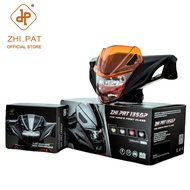 YAMAHA LC135 V1 LED LAMPU DEPAN + VISOR + HANDLE COVER CARBON ZHI.PAT 135GP 100% ORIGINAL VIETNAM ZHIPAT LC V1 HEAD LAMP