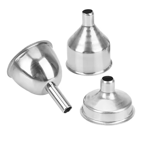HILIFE Small Mouth Funnels for Filling Hip Flask Narrow-Mouth Bottles Mini Stainless Steel Bar Wine 