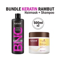 Karseell Bundle 2in1 Paket Smoothing Korea KARSEELL | Perawatan Rambut Kering dan Mengembang / Karse