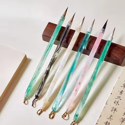 Skinny Gold Writing Special Brush for Beginners To Learn Chinese Painting Professional Practice Smal