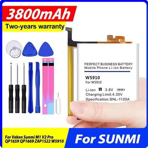 DaDaXiong QP1659 QP1669 ZAP1522 W5910 Replace Battery For Veken Sunmi M1 V2 Pro Qp1659 Qp1669 Zap152