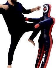 Stylso Wrestling Dummy Grappling Dummies - Un-Filled PU Leather BJJ Dummy Judo Karate Adult Jiu Jits