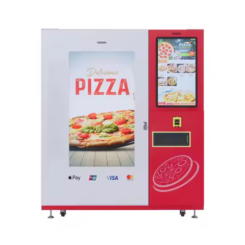 Indoor Commercial Fully Automatic Frozen Fast Food Maker Smart Pizza Vending Machine