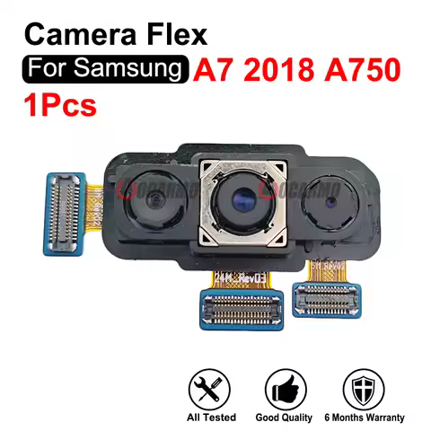 For Samsung Galaxy A750 A7 2018 Rear Main Back Camera Module Flex 24MP+5MP+8MP +Front Camera Replace