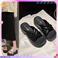 NYC Kasut Perempuan Amberly Cross-Strap Heels - N72506-CV01SV-1-BLACK